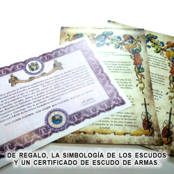 Heráldica de 2 apellidos con sus escudos