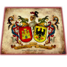 Heráldica de 2 apellidos con sus escudos