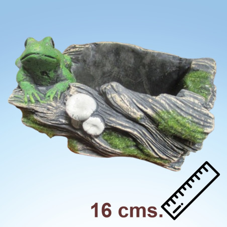 Maceta tronco-rana 16 cms.