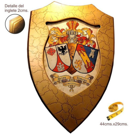Metopa madera escudos 2 Apellidos